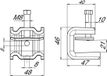 OBO Bettermann console lourde exécution 6-21mm acier galvanisé à chaud