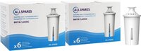 AllSpares Filterpatronen (18x) geschikt voor Brita Classic - Wit
