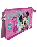 Disney - Pennenetui 3 vakken 12x22 CMS Minnie, ast5478, roze