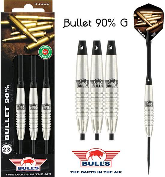 Bulls Bullet 90% B 26 gram Steeltip Dartpijlen
