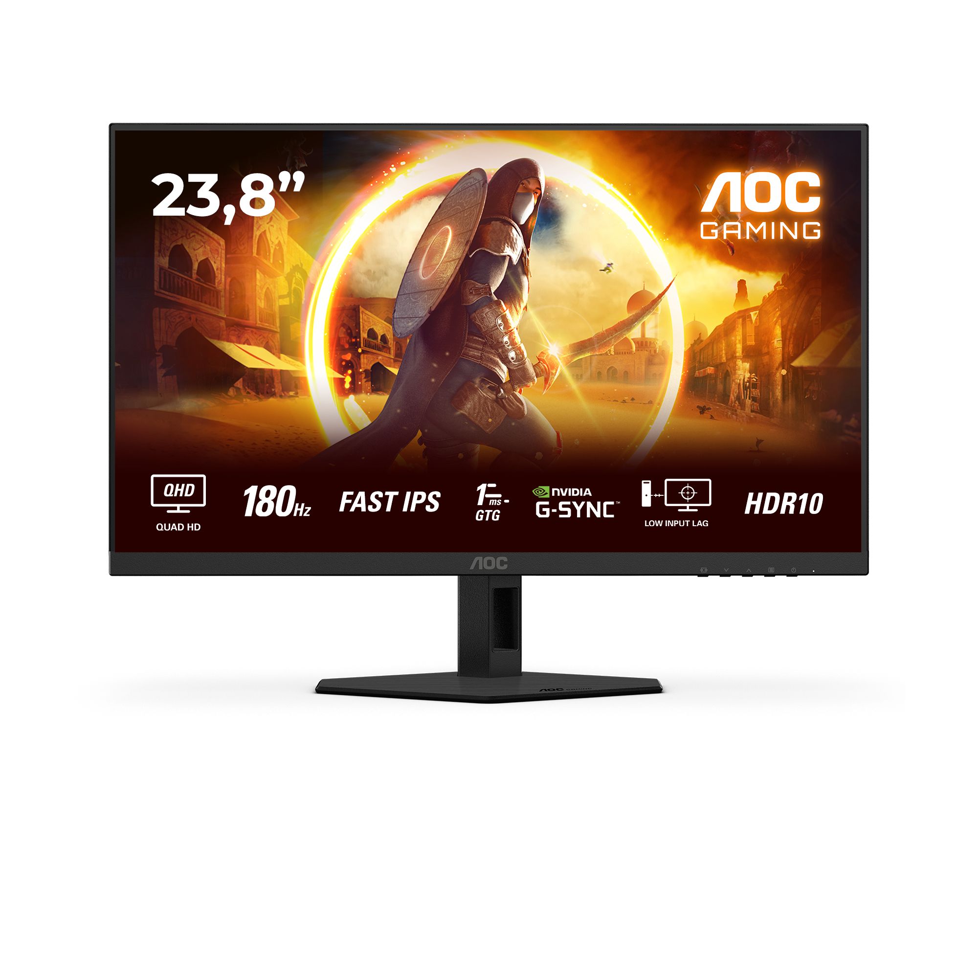 AOC G4 Q24G4RE 23.8" Gaming Monitor - Quad HD, 180Hz, 1ms