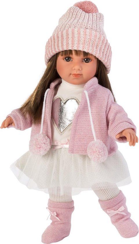Llorens Pop Sara met bruin haar 35 cm - Modepop - 3+ jaar