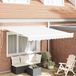 Maison Exclusive - Parasol manuel, 3,5 x 2,5 m, blanc, 100% polyester