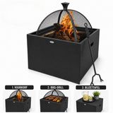 HEAT Outdoor Living HEAT Vuurkorf 3 In 1 (Vuurkorf + BBQ+ Tafel)