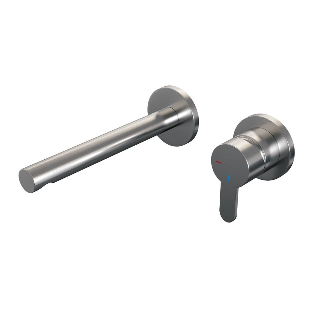 Brauer Wastafelkraan Inbouw Brushed Edition S4 Coldstart Mengkraan Rond Geborsteld RVS 1 Greeps