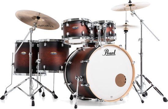 Pearl DMP926S/C260 Decade Maple Satin Brown Burst 6-delig drumstel