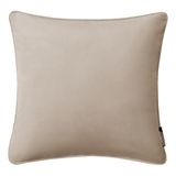 ROOM99 Lush Sierkussensloop, 45 x 45 cm, kussensloop, decoratief sierkussen, decoratief, esthetisch, modern, slaapkamer, woonkamer, fluweel, beige