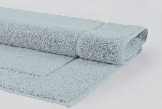 Aquanova London Badmat - 70 x 120 cm - Blauw - Rond - Katoen