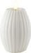 Deluxe Homeart Stripe bougie LED sans flamme - avec technologie Real Flame™ - Bougie à piles (7,5 x 10 cm, blanc)
