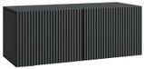 Syfax Meuble TV mural 78,5 x 31 x 30 cm Noir Bois d'ingénierie
