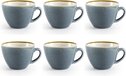Olympia Kiln Cappuccino Kop Blauw 34cl (Set van 6)