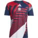 adidas Bayern München Trainingsshirt Pre Match - Navy/Better Scarlet - Maat Medium