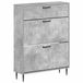 vidaXL Schoenenkast HAARLEM 78 x 24 x 103 cm Bewerkt hout Betongrijs