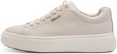 Tamaris Dames Sneaker 1-23736-42 413 Beige Leer/Synthetisch Normaal Plateau Veters Maat 40 EU