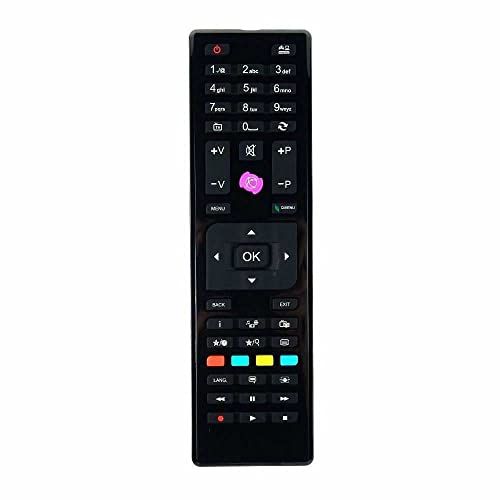Vsnetwork RC4875 Vervangende afstandsbediening voor Telefunken, JVC Bush Logic, universele afstandsbediening voor telefoons, LCD-LED, plasma-tv zonder programmering