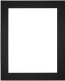 Passe-Partout Fotomaat 30x35 cm - Lijstmaat 40x45 cm - Noir - Museumkarton