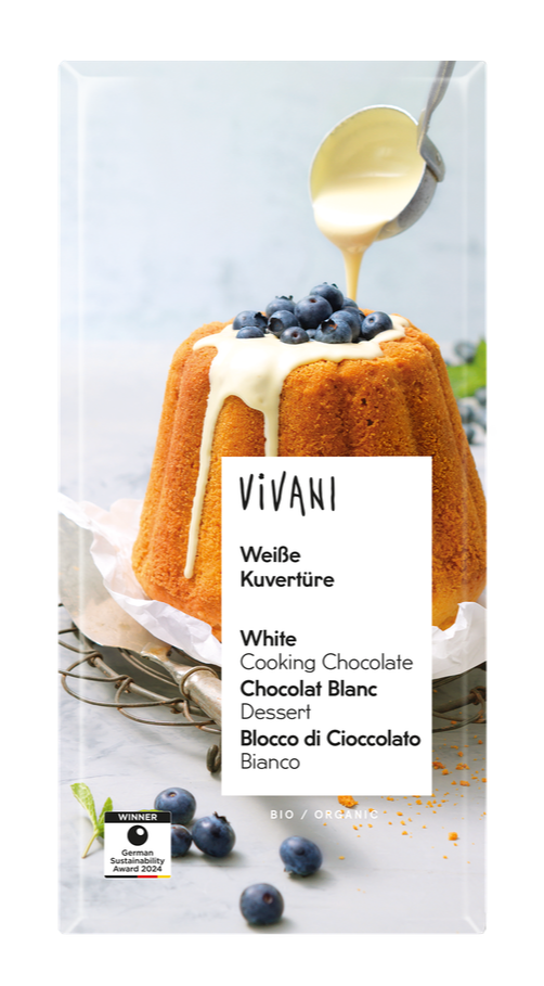Vivani Kookchocolade Wit (150 gr)
