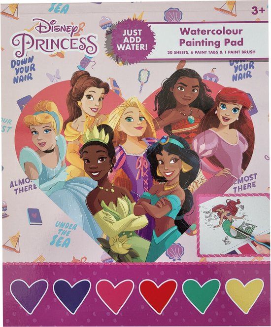 Disney Sambro Disney Princess Watercolour Painting Pad