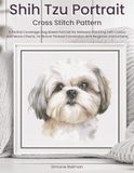 Shih Tzu Portrait Cross Stitch Pattern