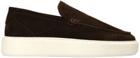 Manfield Heren Bruine suède loafers Maat 47