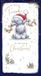Me To You Tatty Teddy Kerstkaart voor geweldige vriend, Tatty Teddy met klokken 5x9ins - Officiële Sketchbook Collectie