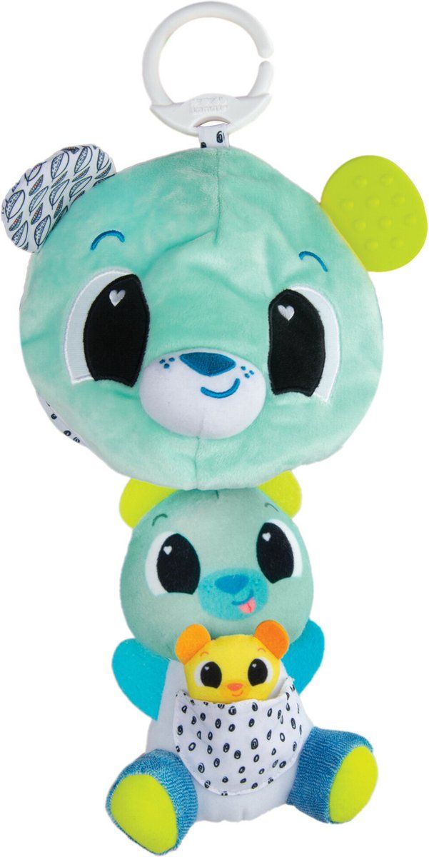 Tomy Lamaze 3-in-1 Surprise Bear Clip & Go - Turquoise, White, Yellow