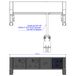 Bachmann DESK2 2xUK 1xUSB A/C 22W, 0,2m GST18 INOX