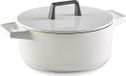Habonne Baron Braadpan avec couvercle - 23cm - Blanc - Fonte