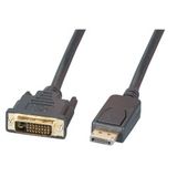 EFB Elektronik K5564SW.2V2 video kabel adapter 2 m DisplayPort naar DVI Zwart