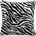 Livettti.NL Sierkussenhoes Decorative Cushion Cover 40x40cm Zwart Wit Gestreept Polyester Modern Vierkant