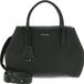 Coccinelle Leren Schoudertas Handtas Lord Handbag Grained Leather Alga Donkergroen