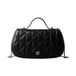 Calvin Klein Quilted Emblem Schoudertas 26 cm Black