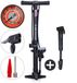 Dunlop Fietspomp met Drukmeter en Mini Fietspomp Set - Vloerpomp tot 180 PSI met Adapter - Compacte Handpomp voor Onderweg - Geschikt voor Presta Dunlop Schrader - Zwart
