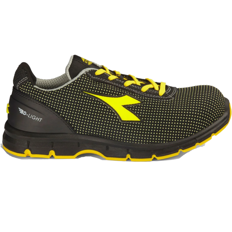 Diadora Werkschoen Run Atom Low 181153 S3S C0401 | Black Yellow Croms C0401 | Maat 46
