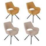 MEUBLE COSY Set van 4 Scandinavische eetkamerstoelen