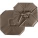 Enjoy Home - Zitkussen met klep – polyester – kleur nerts – 40 x 40 cm