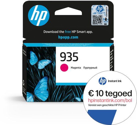 HP 935 Magenta Inktcartridge + Instant Ink tegoed