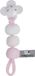Baby's Only Gebreid speenkoord - Fopspeenkoord - Fopspeenketting - Classic Roze/Baby Roze/Wit - Baby cadeau