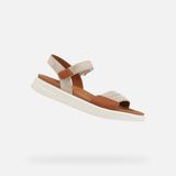 GEOX XAND 2S Sandales - BEIGE/TABAC - Taille 36