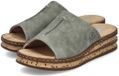 Rieker Dames Pantoletten Slipper 62905-53 Groen