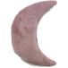 Comete - Coussin extra-doux en forme de lune rose 30x45