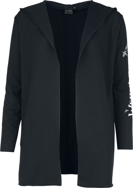 Wednesday Chaos Cardigan Zwart Katoen