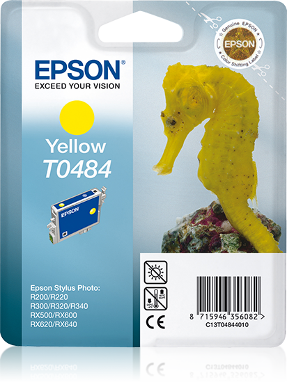 Epson Seahorse inktpatroon Yellow T0484 - Geel - C13T04844020