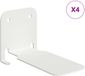 vidaXL Onzichtbare Zwevende Plank Muurmontage 4 st Wit 6 x 11 x 6,5 cm