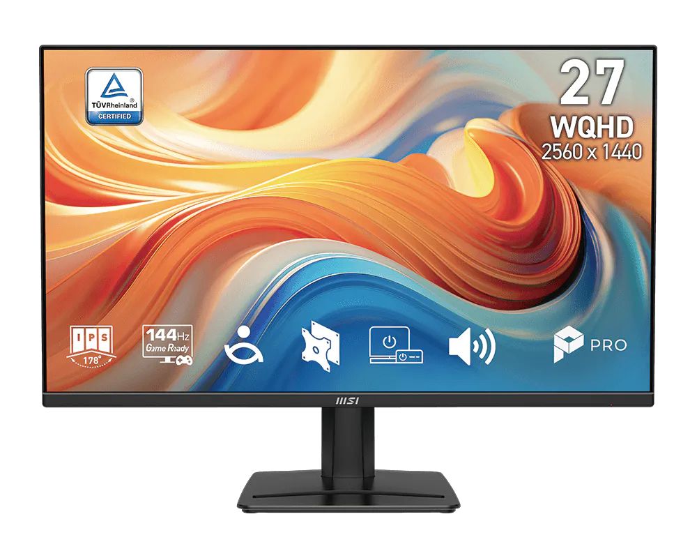 MSI Pro MP275Q E14 computer monitor 68,6 cm (27") 2560 x 1440 Pixels Wide Quad HD LED Zwart