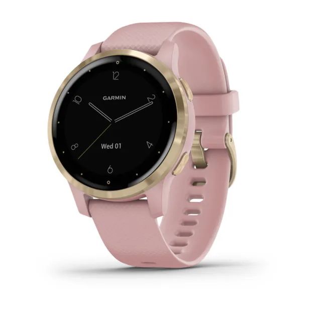 Garmin Vivoactive 4S Smartwatch - 40mm - Gold/Rose - GPS - 7 Days Battery