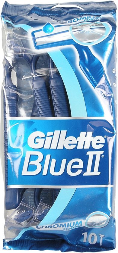 Gillette Blue II Wegwerpscheermesjes 10 Mesjes