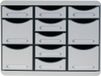 Exacompta Ladenblok Storebox Multi 11 laden Office - Lichtgrijs - 313740D