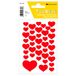 TopStick 1339 stickerharten, set van 10 (2.000 etiketten, papier) zelfklevende kleine decoratieve etiketten voor bruiloften, cadeaus, verjaardagen, valentijnsdag, liefde, scrapbooking, decoratie, rood