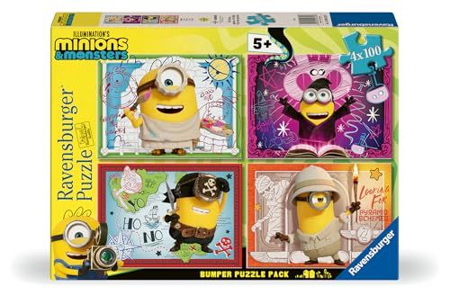 Ravensburger Toy Story 5, 4 x 100 stukjes, puzzel, 5 jaar of ouder, 36 x 26 cm, Ravensburger puzzel, cadeaus voor kinderen vanaf 5 jaar